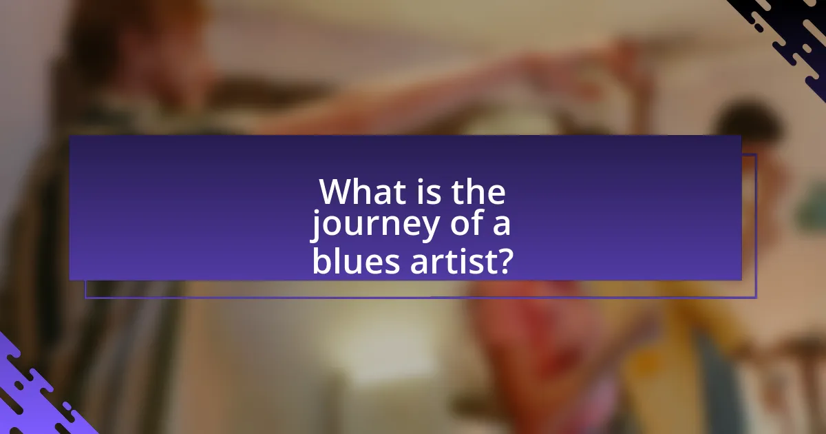What is the journey of a blues artist?